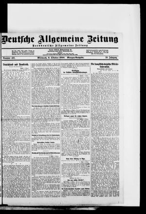 Deutsche allgemeine Zeitung vom 06.10.1920
