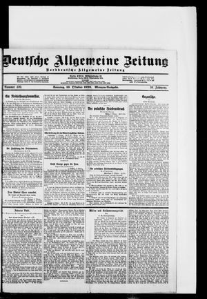 Deutsche allgemeine Zeitung vom 10.10.1920