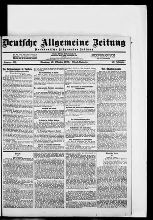 Deutsche allgemeine Zeitung on Oct 12, 1920