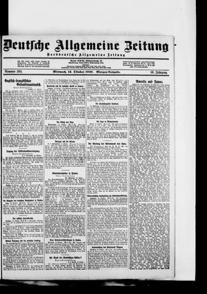 Deutsche allgemeine Zeitung vom 13.10.1920