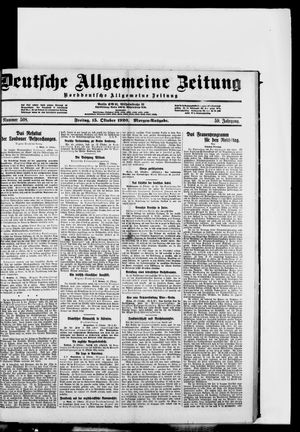 Deutsche allgemeine Zeitung vom 15.10.1920