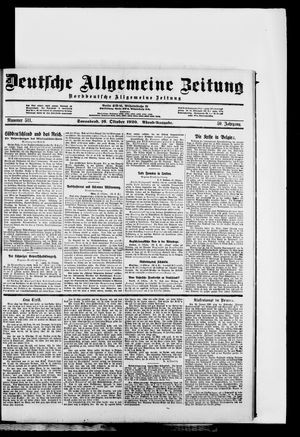 Deutsche allgemeine Zeitung vom 16.10.1920