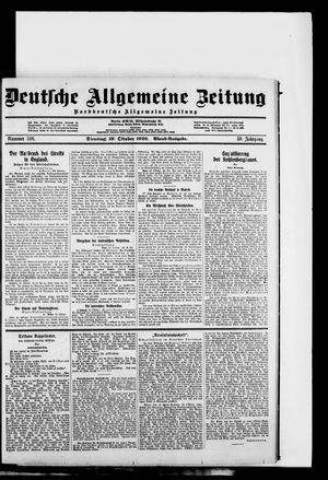Deutsche allgemeine Zeitung vom 19.10.1920
