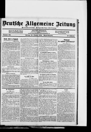 Deutsche allgemeine Zeitung vom 22.10.1920