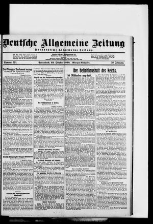 Deutsche allgemeine Zeitung vom 23.10.1920