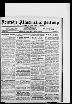 Deutsche allgemeine Zeitung vom 25.10.1920