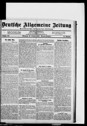Deutsche allgemeine Zeitung vom 27.10.1920