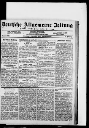 Deutsche allgemeine Zeitung vom 02.11.1920