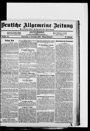 Deutsche allgemeine Zeitung vom 04.11.1920