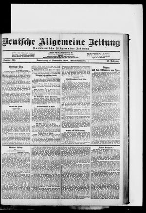 Deutsche allgemeine Zeitung vom 04.11.1920