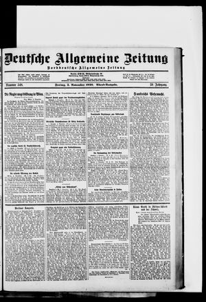 Deutsche allgemeine Zeitung vom 05.11.1920