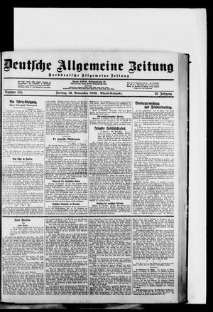 Deutsche allgemeine Zeitung vom 12.11.1920