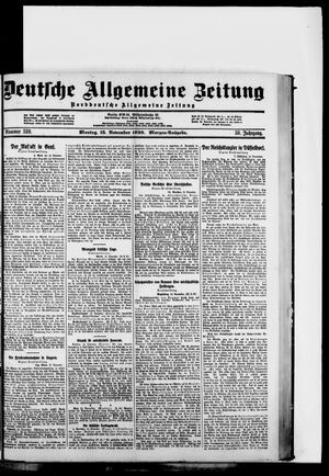 Deutsche allgemeine Zeitung vom 15.11.1920