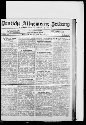 Deutsche allgemeine Zeitung vom 15.11.1920