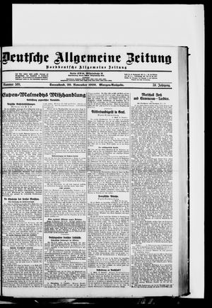 Deutsche allgemeine Zeitung vom 20.11.1920