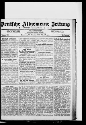 Deutsche allgemeine Zeitung vom 20.11.1920