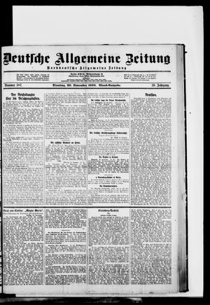 Deutsche allgemeine Zeitung vom 30.11.1920