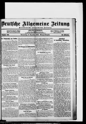 Deutsche allgemeine Zeitung on Dec 2, 1920