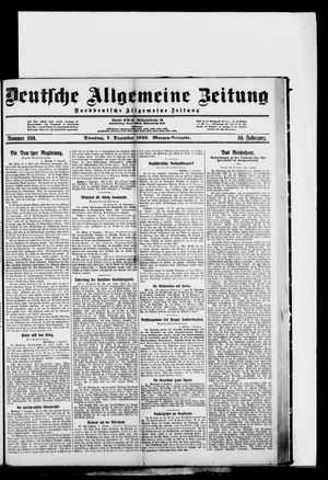 Deutsche allgemeine Zeitung vom 07.12.1920
