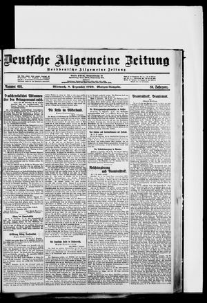 Deutsche allgemeine Zeitung vom 08.12.1920