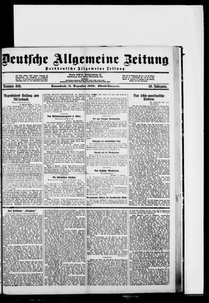 Deutsche allgemeine Zeitung on Dec 11, 1920