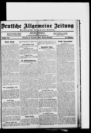 Deutsche allgemeine Zeitung on Dec 14, 1920