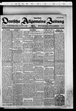 Deutsche allgemeine Zeitung on Jan 5, 1921