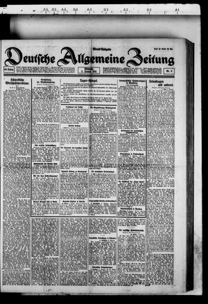 Deutsche allgemeine Zeitung on Jan 5, 1921