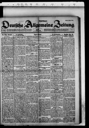 Deutsche allgemeine Zeitung vom 07.01.1921
