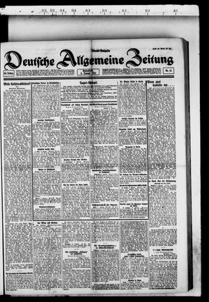 Deutsche allgemeine Zeitung on Jan 8, 1921