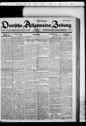 Deutsche allgemeine Zeitung on Jan 22, 1921