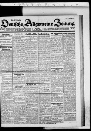 Deutsche allgemeine Zeitung on Mar 17, 1921