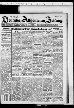 Deutsche allgemeine Zeitung on Mar 30, 1921