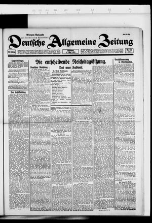 Deutsche allgemeine Zeitung vom 11.05.1921