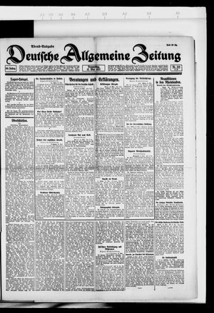 Deutsche allgemeine Zeitung vom 12.05.1921