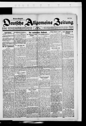 Deutsche allgemeine Zeitung vom 13.05.1921