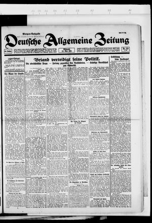 Deutsche allgemeine Zeitung vom 25.05.1921