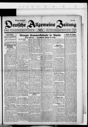 Deutsche allgemeine Zeitung vom 26.05.1921