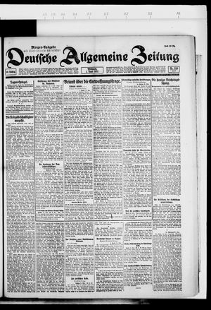 Deutsche allgemeine Zeitung vom 01.06.1921