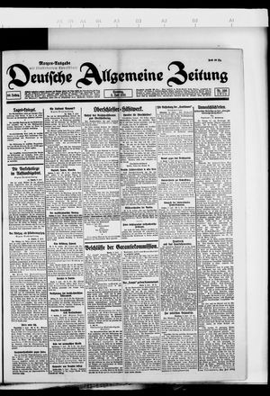 Deutsche allgemeine Zeitung on Jul 3, 1921