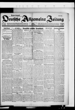Deutsche allgemeine Zeitung vom 14.07.1921