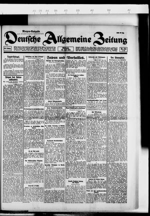 Deutsche allgemeine Zeitung vom 20.07.1921