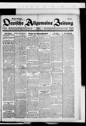 Deutsche allgemeine Zeitung vom 26.07.1921