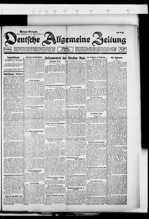 Deutsche allgemeine Zeitung vom 27.07.1921