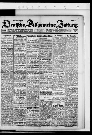 Deutsche allgemeine Zeitung vom 30.07.1921