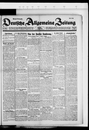 Deutsche allgemeine Zeitung vom 02.08.1921