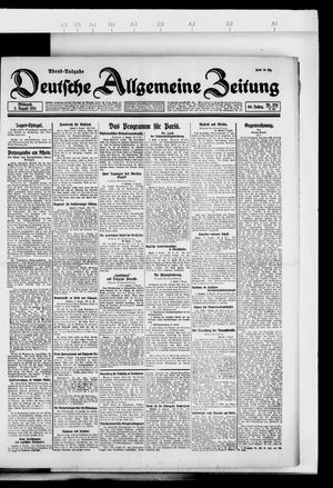 Deutsche allgemeine Zeitung on Aug 3, 1921
