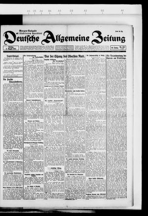 Deutsche allgemeine Zeitung vom 05.08.1921