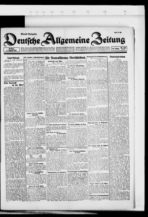 Deutsche allgemeine Zeitung vom 05.08.1921