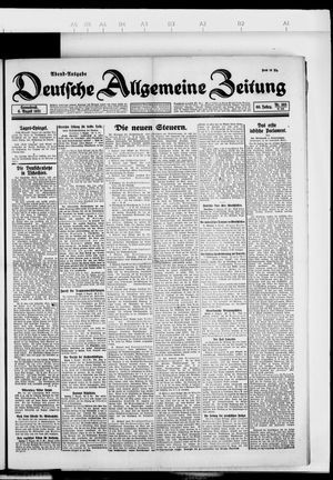 Deutsche allgemeine Zeitung vom 06.08.1921